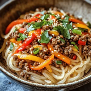 In the hustle and bustle of modern life, finding a quick yet delicious dinner option can sometimes feel like a daunting task. Enter the stunning Mongolian ground beef noodles—a culinary gem that not only tickles your taste buds but also fits seamlessly into a busy weeknight routine. This dish brings together the hearty flavors of seasoned ground beef, the satisfying chew of noodles, and a medley of vibrant vegetables, making it a well-rounded meal that the whole family will love.
