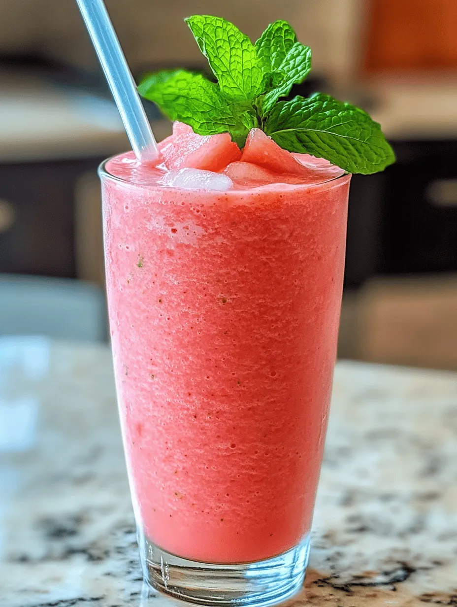 In today’s health-conscious world, smoothies have become a staple beverage choice for many. They are not only delicious but also packed with nutrients, making them a convenient and refreshing way to incorporate fruits and vegetables into our diets. Among the myriad of smoothie recipes available, the refreshing watermelon smoothie with coconut water stands out, especially during the scorching summer months. This vibrant drink is the epitome of hydration, combining the natural sweetness of watermelon with the refreshing qualities of coconut water, making it a perfect choice for quenching your thirst on hot days.