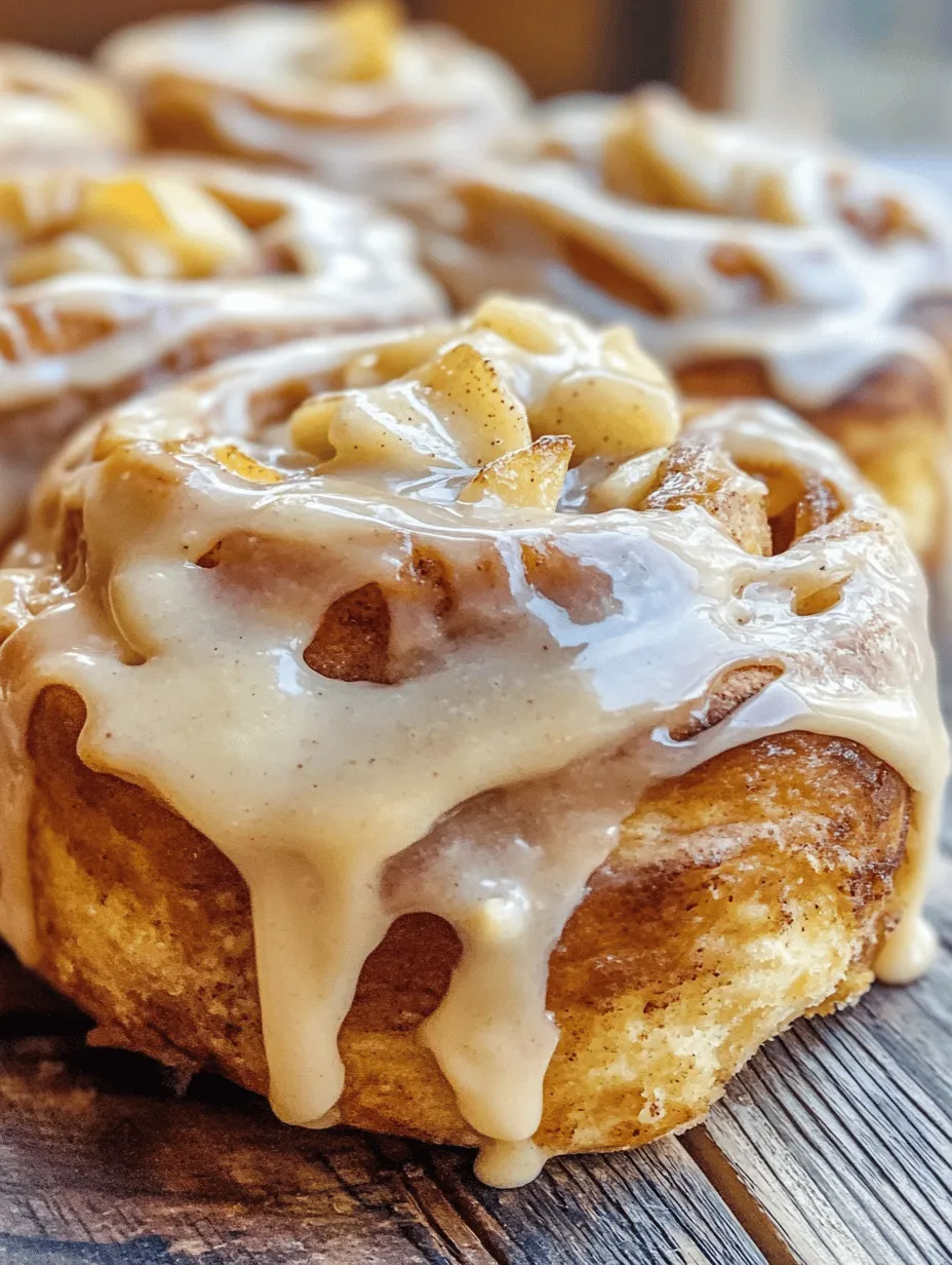 If you're looking for a delightful way to start your day or to sweeten up your brunch gatherings, look no further than these irresistibly soft and fluffy apple cinnamon rolls topped with luscious cream cheese frosting. This recipe combines the warm, comforting flavors of sweet apples and aromatic cinnamon, creating a treat that’s hard to resist. Each bite offers a perfect balance of sweetness and spice, making these rolls a versatile choice for any occasion—be it a cozy breakfast, a leisurely brunch, or a delightful dessert.