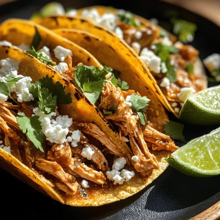 When it comes to the vibrant and diverse world of Mexican cuisine, few dishes can rival the beloved Chicken Tinga tacos. This dish features tender, shredded chicken enveloped in a smoky, spicy sauce, offering a delightful explosion of flavors that dance on the palate. Originating from the Puebla region, Chicken Tinga is not just a meal; it’s a celebration of culinary heritage that brings families and friends together. Whether it's a casual weeknight dinner or a festive gathering, homemade tacos have the unique ability to create a warm, inviting atmosphere, allowing everyone to enjoy not just the food but also the experience of sharing a meal.
