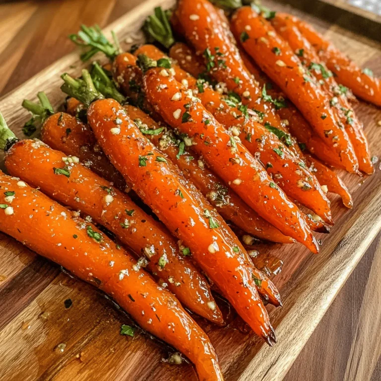 Honey garlic butter roasted carrots are a delightful addition to any meal, bringing together the natural sweetness of carrots with the rich, savory notes of garlic and butter. This recipe not only showcases the vibrant color of the carrots but also enhances their flavor profile, making them a standout side dish. Whether you’re preparing for a family dinner, a holiday feast, or simply looking to elevate your weeknight meals, these roasted carrots are both visually appealing and delicious.