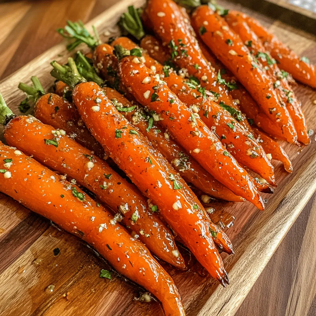 Honey garlic butter roasted carrots are a delightful addition to any meal, bringing together the natural sweetness of carrots with the rich, savory notes of garlic and butter. This recipe not only showcases the vibrant color of the carrots but also enhances their flavor profile, making them a standout side dish. Whether you’re preparing for a family dinner, a holiday feast, or simply looking to elevate your weeknight meals, these roasted carrots are both visually appealing and delicious.