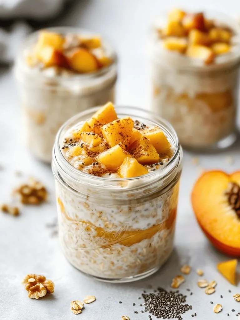 In the quest for nutritious breakfast options, overnight oats have emerged as a beloved staple for health-conscious individuals and busy families alike. This convenient dish allows for a nutritious meal packed with flavor and texture, all while requiring minimal preparation time. One of the most delightful ways to enjoy overnight oats is by incorporating fresh, juicy peaches. These stone fruits not only enhance the flavor profile of the dish but also align beautifully with the concept of seasonal eating, making them a perfect choice during the summer months.