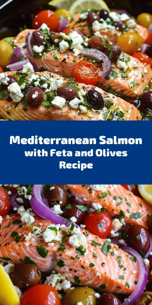 Elevate your dinner with this Mediterranean Salmon Delight! Packed with vibrant flavors from cherry tomatoes, Kalamata olives, and crumbled feta, this dish is not only delicious but also healthy. Marinate fresh salmon fillets in a zesty garlic and herb mixture before baking them to perfection. Ready in just 40 minutes, this easy recipe is perfect for weeknight meals or special occasions. Don't forget to garnish with fresh parsley and serve with lemon wedges!