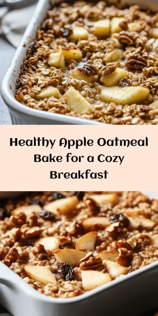 Start your mornings right with this irresistible healthy apple oatmeal breakfast bake! Packed with wholesome rolled oats, fresh apples, and a hint of cinnamon, this delicious dish is easy to prepare and baked to golden perfection. Sweetened naturally with maple syrup or honey, it's a nourishing option for the whole family. Serve warm with a dollop of Greek yogurt or extra syrup. Enjoy a wholesome breakfast that's as satisfying as it is nutritious!