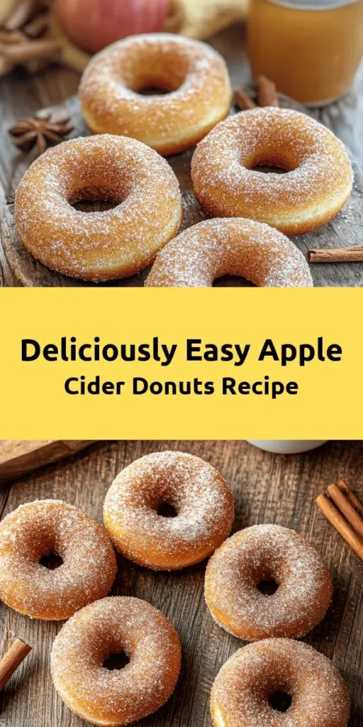 Indulge in the warm flavors of fall with these irresistible apple cider donuts! Made with a delightful blend of apple cider, spices, and wholesome ingredients, these baked treats are easy to whip up in just 40 minutes. Enjoy them fresh and warm, coated in cinnamon sugar for the perfect sweet finish. Perfect for breakfast or an afternoon snack, these donuts are sure to become a seasonal favorite. Grab the recipe and get baking! 🍏🍩