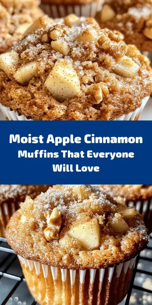 Indulge in the cozy flavors of fall with these moist apple cinnamon muffins! Made with fresh apples, warm spices, and a hint of sweetness from coarse sugar, they’re perfect for breakfast or an afternoon snack. This easy recipe comes together in under 40 minutes, yielding 12 delicious muffins that pair wonderfully with a cup of coffee or spiced cider. Bake a batch and fill your home with the irresistible aroma of cinnamon and apples!